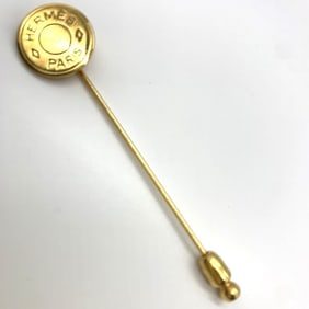 Hermes Pin Brooch Serie Gold HERMES