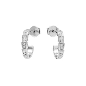 Bvlgari Serpenti (Viper) earrings in 18k white gold