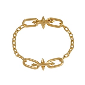 Tiffany Titan by Pharrell Williams Medium Link Station Bracelet, Extra Large, 18k Yellow Gold
