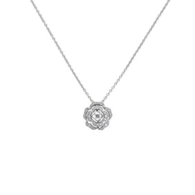 Chanel Camellia 18K white gold necklace