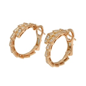 Bvlgari Serpenti (Viper) 18K pink gold earrings
