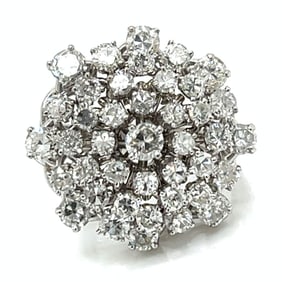 14K White Gold & Palladium 5.65 Ct. Diamond Ring