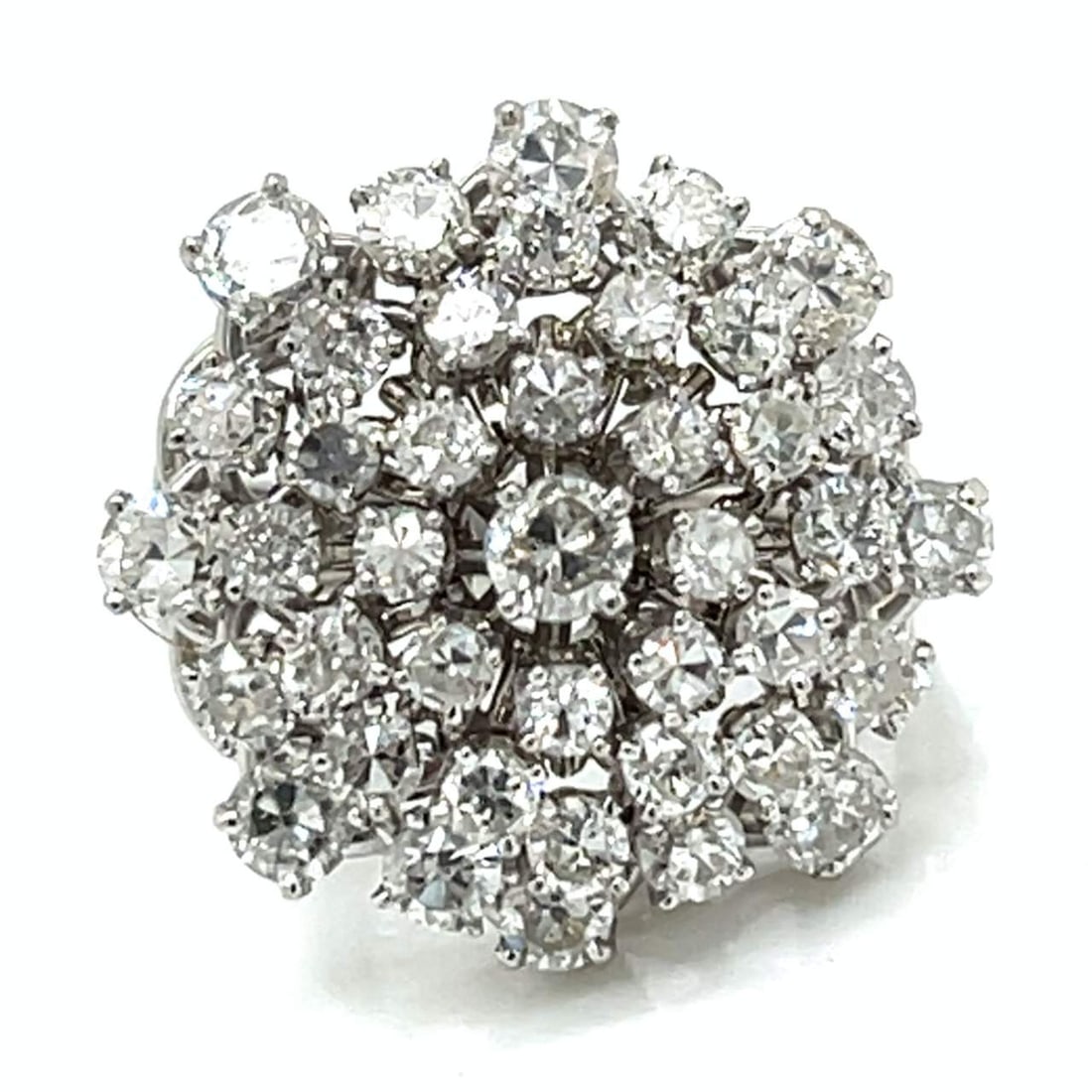 14K White Gold & Palladium 5.65 Ct. Diamond Ring  (1 of 2)