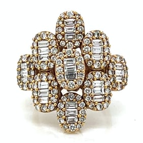 18K Yellow Gold 3.25 Ct. Diamond Ring