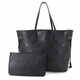 Louis Vuitton LOUIS VUITTON Monogram Empreinte Neverfull MM Tote Bag Leather Noir M45685 RFID Black
