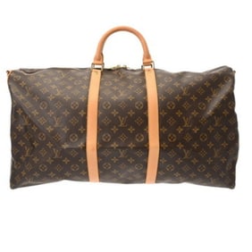 LOUIS VUITTON Louis Vuitton Monogram Keepall Bandouliere 60 Brown M41412 Unisex Canvas Boston Bag