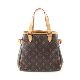 Louis Vuitton Batignolles Handbag Coated Canvas Leather Monogram Women's Brown M51156