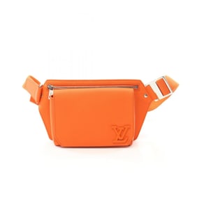 Louis Vuitton LOUIS VUITTON Bum Bag NV Waist Body Leather Aerogram Men's Orange M59625