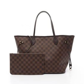 Louis Vuitton Neverfull MM Damier Ebene Cerise Tote Bag Coated Canvas Leather Women's Brown N41358