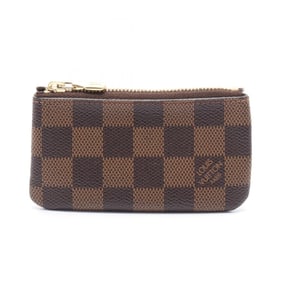 Louis Vuitton LOUIS VUITTON Pochette Cle Wallet/Coin Case Wallet Coated Canvas Leather Damier Men's