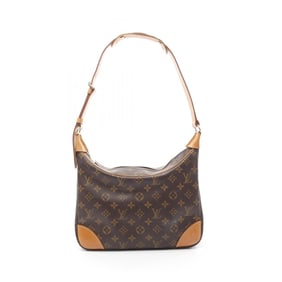 Louis Vuitton Boulogne PM Monogram Shoulder Bag Coated Canvas Leather Women's Brown M51265