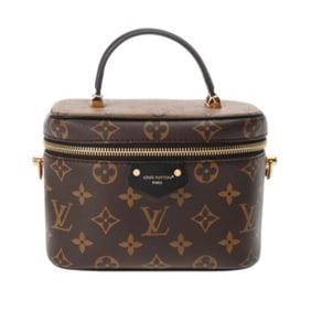 LOUIS VUITTON Louis Vuitton Monogram Reverse Vanity NV PM 2WAY Brown M45165 Women's Canvas Handbag