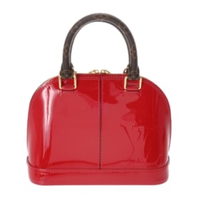LOUIS VUITTON Louis Vuitton Alma BB 2WAY Scarlet M53152 Women's Patent Leather Monogram Canvas