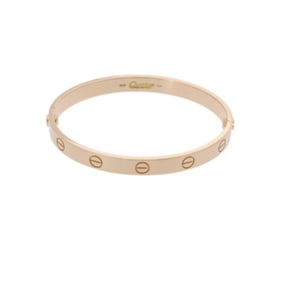 CARTIER Love Bracelet Old Model #17 Women's 18K Yellow Gold YG