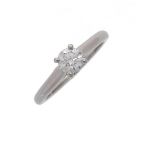 CARTIER 1895 Solitaire PT950 Diamond 0.33ct G-VVS1-EX Single #46 Size 6 Women's Pt950 Platinum Ring