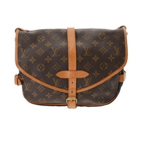 LOUIS VUITTON Louis Vuitton Monogram Saumur 30 Brown M42256 Women's Canvas Shoulder Bag