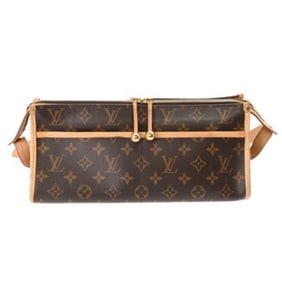 LOUIS VUITTON Louis Vuitton Monogram Popincourt Long Brown M40008 Women's Canvas Shoulder Bag