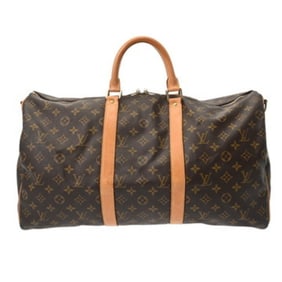 LOUIS VUITTON Louis Vuitton Monogram Keepall Bandouliere 50 Brown M41416 Women's Canvas Boston Bag