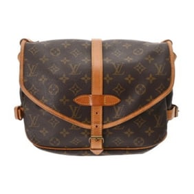 LOUIS VUITTON Louis Vuitton Monogram Saumur 30 Brown M42256 Women's Canvas Shoulder Bag