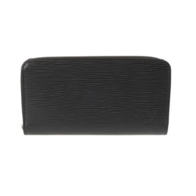 LOUIS VUITTON Epi Zippy Wallet Noir M61857 Unisex Leather Long