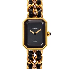CHANEL Premiere M size H0001 Ladies' watch Black Gold Quartz