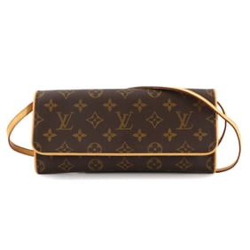 Louis Vuitton LOUIS VUITTON Monogram Pochette Twin GM Shoulder Bag Brown M51852