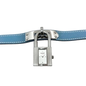 Hermes Kelly Watch KE1 210 Ladies' Silver Quartz Padlock