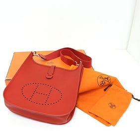 Hermes Evelyn PM Epson Red H Stamp (2004) Shoulder Bag