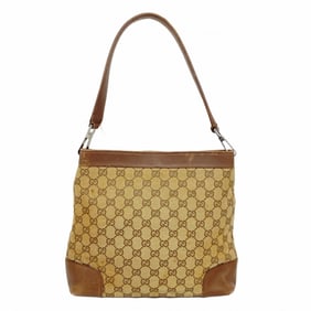 Gucci Shoulder Bag GG Canvas 33900 Beige Brown Women's P667901