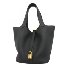 Hermes handbag Picotin Lock MM Taurillon Clemence black K stamp ladies