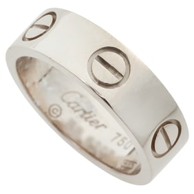 Like new Cartier Love Ring, approx. 7.1g, K18WG white gold #50, size 9.5