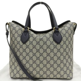 Gucci GG Supreme Bag 429147 498879 Handbag Shoulder Navy
