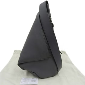 Like new LOEWE Anton Sling B511A09X12 Body Bag Leather Grey