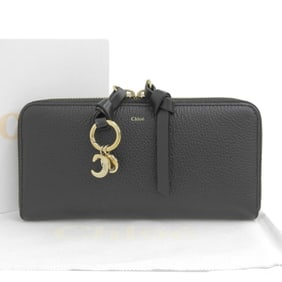 Chloé Chloe Alphabet Long Wallet CHC21WP941F57001 Round long wallet Leather Black