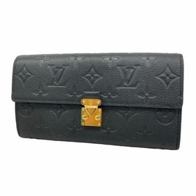 Louis Vuitton Long Wallet Monogram Empreinte Portefeuille Salametis M82638 Noir Ladies P680887