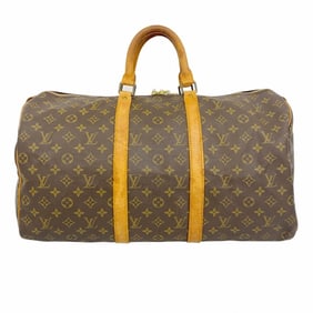 Louis Vuitton Boston Bag Monogram Keepall 50 M41426 Brown Men's Women's P677461