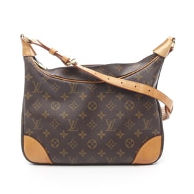 Louis Vuitton Boulogne PM Monogram Shoulder Bag Coated Canvas Leather Women's Brown M51265