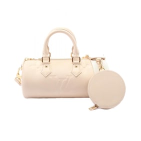 LOUIS VUITTON Papillon BB Handbag Leather Monogram Empreinte Women's Ivory M45994