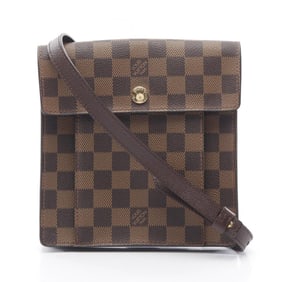 Louis Vuitton Pimlico Shoulder Bag Coated Canvas Leather Damier Women's Brown N45272