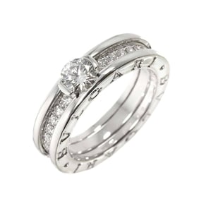 BVLGARI B.zero1 Diamond 0.37ct D VVS1 #49 Ring K18 WG White Gold 750