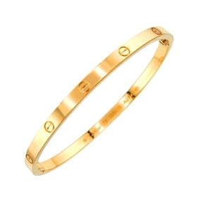 Cartier Love Bracelet Small SM #16 K18 YG Yellow Gold 750 Bangle