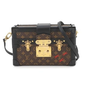 Louis Vuitton LOUIS VUITTON Monogram Petite Malle Shoulder Bag Brown M45943 RFID