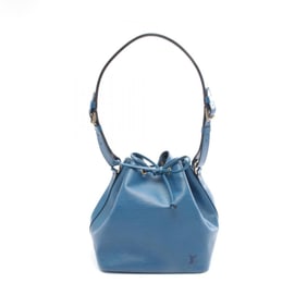 Louis Vuitton Petit Noe Shoulder Bag Leather Epi Women's Blue M44105