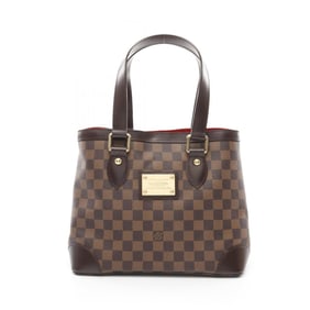 Louis Vuitton Hampstead PM Tote Bag Coated Canvas Leather Damier Women's Brown N51205