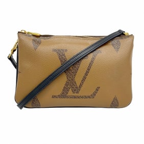 Louis Vuitton Shoulder Bag Monogram Giant Reverse Pochette Double Zip M69203 Brown Women's P684421