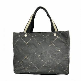 Chanel Tote Bag Old Travel Nylon Black Women's P752336