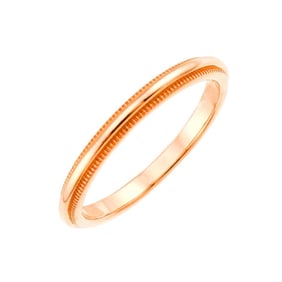 Tiffany & Co. Milgrain Ring, K18 PG Pink Gold 750, Ring