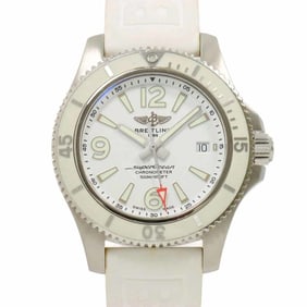 BREITLING Super Ocean 42 A17366 Men's Watch Date White Automatic Self-Winding