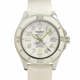 BREITLING Super Ocean 42 A17364 Men's Watch Date White Automatic Self-Winding