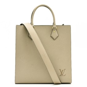 Louis Vuitton Women's Epi Sac Plat PM Tote Bag Gale Gray Beige M58657